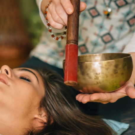 a person holding an object in his hand